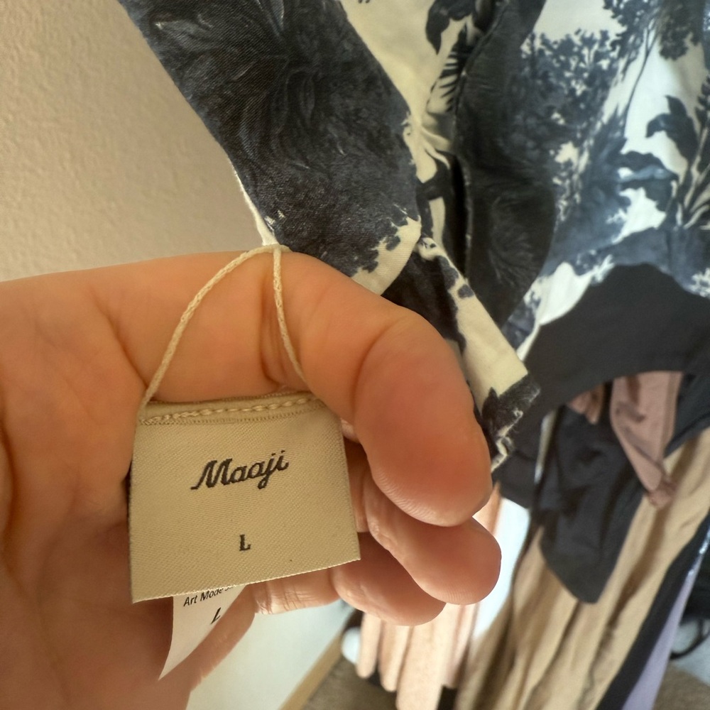 Maaji Navy and White Tropical Tank Top - Picture 5 of 5